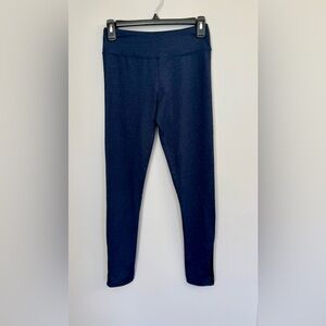 Jala Bhatki Yoga Leggings Women’s Small Navy Blue Black Colorblock Scrunch Back